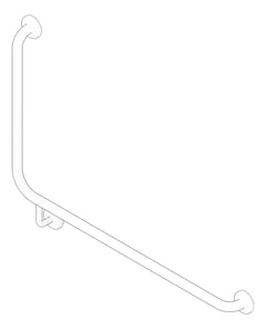 3D Documentation Image of GrabRail 90Deg Enware Wellbeing Right