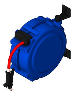3D Shaded Image of HoseReel Wall Enware WashDown TriggerSpray
