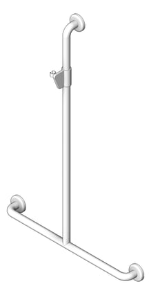3D Shaded Image of ShowerRail Tshape Enware Wellbeing Centre ShowerKIt