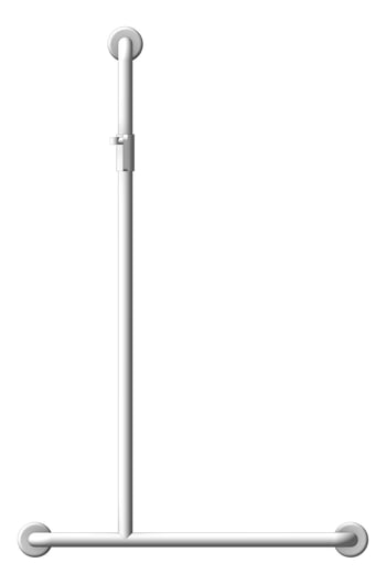 Front Image of ShowerRail Tshape Enware Wellbeing LeftHand ShowerKIt