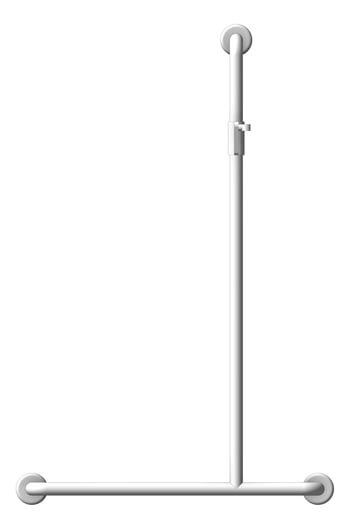 Front Image of ShowerRail Tshape Enware Wellbeing RightHand ShowerKIt