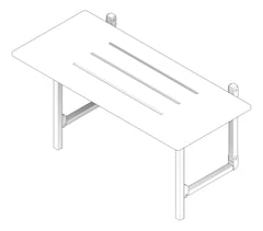 3D Documentation Image of ShowerSeat FoldDown Enware Wellbeing