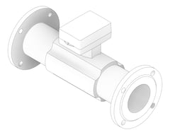 3D Documentation Image of WaterMeter Cold Enware Hydrus2 WirelessAndWired 100mm