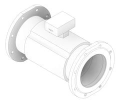 3D Documentation Image of WaterMeter Cold Enware Hydrus2 WirelessAndWired 200mm L520mm