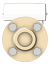 Left Image of WaterMeter Cold Enware Hydrus2 WirelessAndWired 50mm
