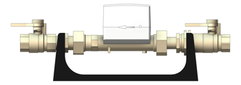 Front Image of WaterMeter Cold Enware Hydrus2 Wireless 20mm WithBracket