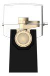 Left Image of WaterMeter Cold Enware Hydrus2 Wireless 20mm WithBracket