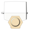Left Image of WaterMeter Cold Enware Hydrus2 Wireless 25mm