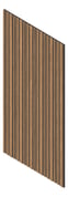 3D Presentation Image of Batten Acoustic Europanel EuroBlade S3 FlorentineWalnut Material