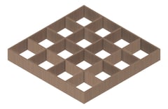 3D Presentation Image of CeilingBaffles Acoustic Europanel EuroCSC Waffle