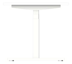 Left Image of Desk Single Europlan Tidal AdjustableHeight