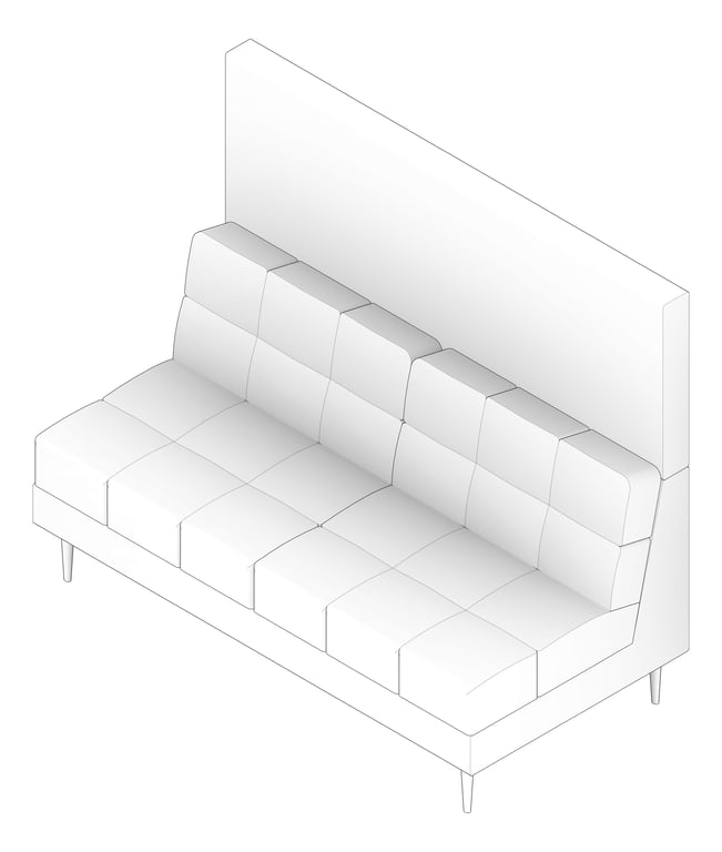 3D Documentation Image of Seat Sofa Europlan Monsoon Double