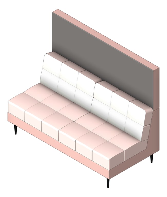 3D Shaded Image of Seat Sofa Europlan Monsoon Double