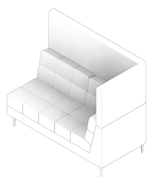 3D Documentation Image of Seat Sofa Europlan Monsoon Double Corner RHS