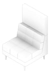 3D Documentation Image of Seat Sofa Europlan Monsoon Single