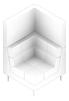 3D Documentation Image of Seat Sofa Europlan Monsoon Single Corner