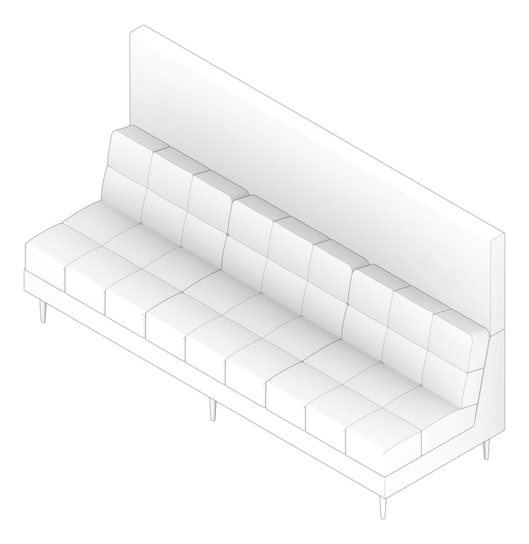 3D Documentation Image of Seat Sofa Europlan Monsoon Triple