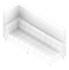 3D Documentation Image of Seat Sofa Europlan Monsoon Triple Corner LHS
