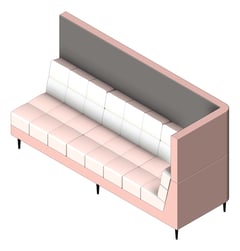 3D Shaded Image of Seat Sofa Europlan Monsoon Triple Corner RHS