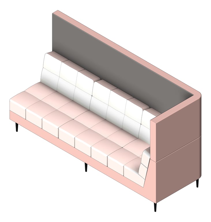 3D Shaded Image of Seat Sofa Europlan Monsoon Triple Corner RHS