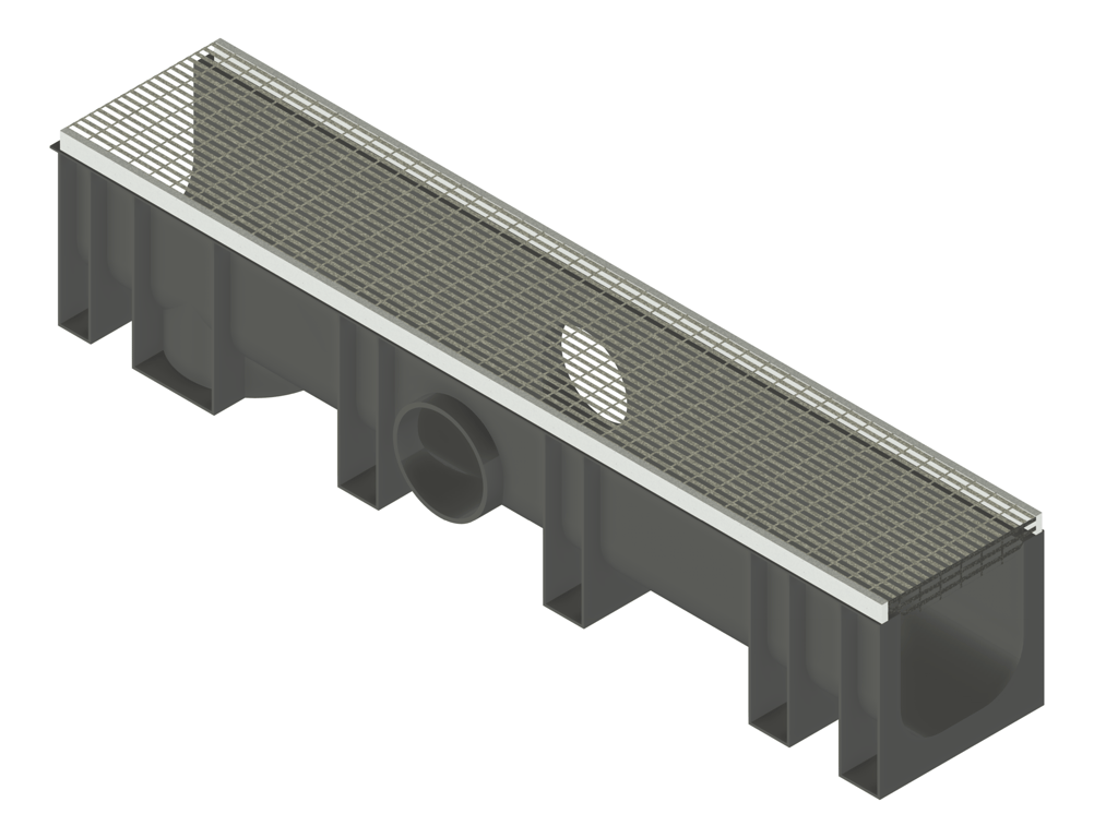 Image of Drain Channel Everhard Professional GalvanisedSteel150