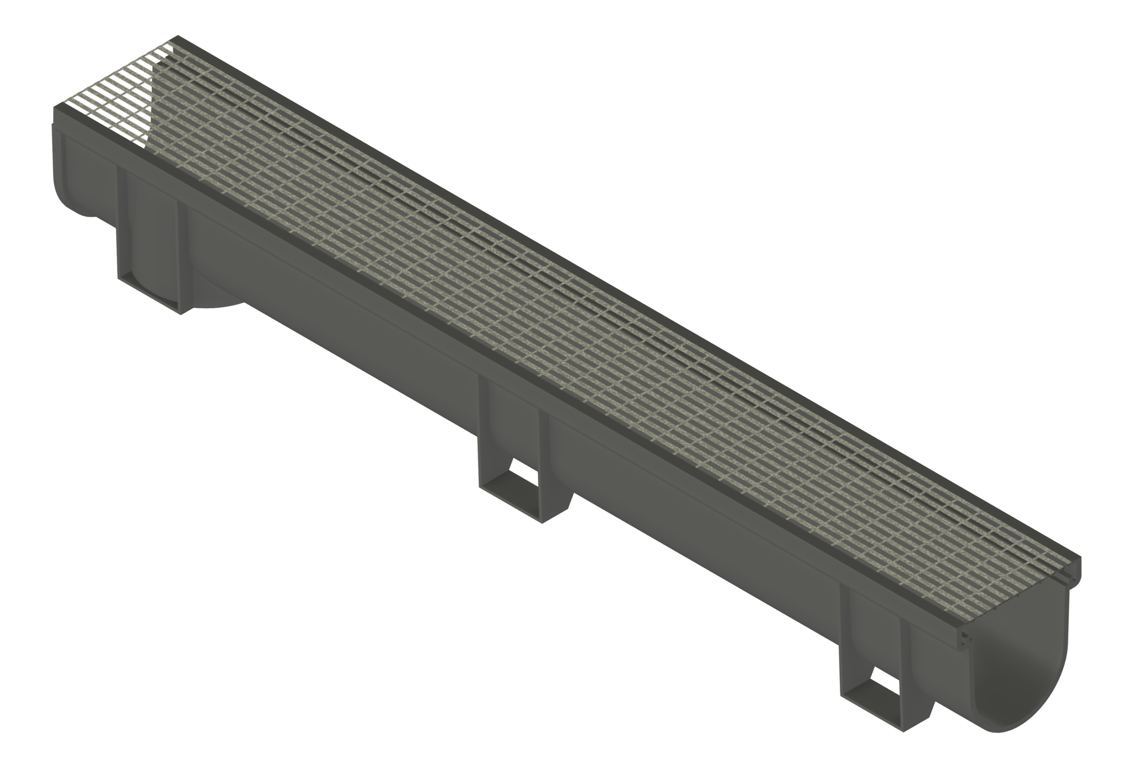 Image of Drain Channel Everhard Professional RoundBarGrate