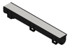 3D Shaded Image of Drain Channel Everhard Professional RoundBarGrate