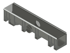 3D Presentation Image of Drain Channel Everhard Professional StainlessSteel150