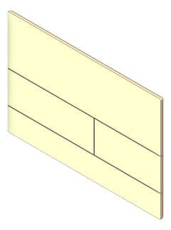 3D Shaded Image of FlushPlate Wall FaucetStrommen TECE Square