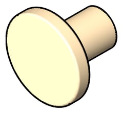 3D Shaded Image of Knob Cabinet FaucetStrommen Figura Disc