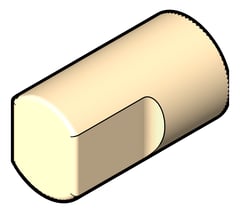 3D Shaded Image of Knob Cabinet FaucetStrommen Figura Form