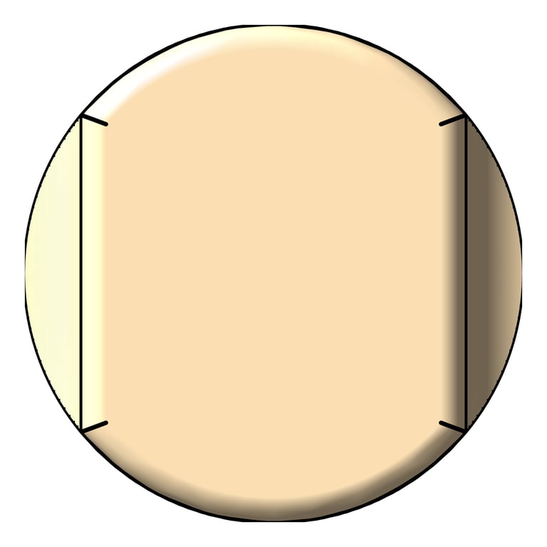 Front Image of Knob Cabinet FaucetStrommen Figura Form