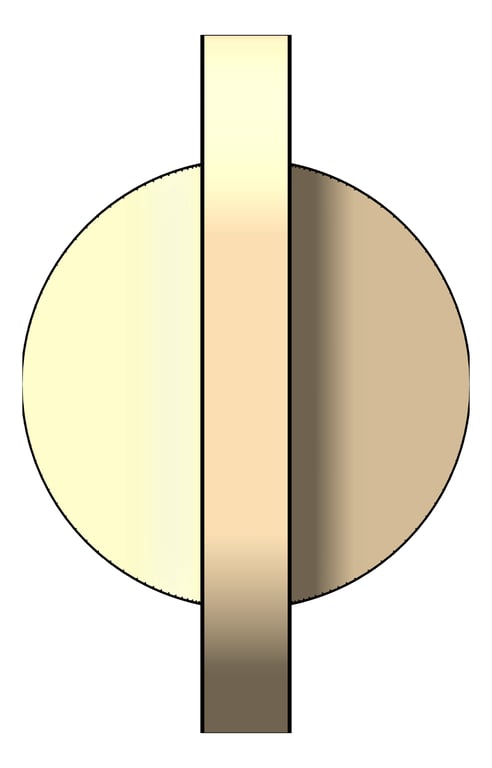 Front Image of Knob Cabinet FaucetStrommen Figura Key