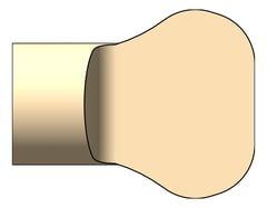 Left Image of Knob Cabinet FaucetStrommen Figura Key