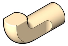 3D Shaded Image of RobeHook SurfaceMount FaucetStrommen Figura