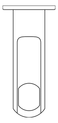 Plan Image of TowelRail Heated FaucetStrommen Figura Vertical