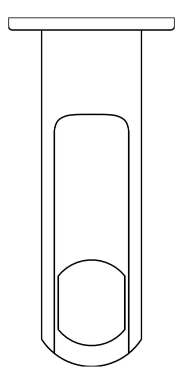 Plan Image of TowelRail Heated FaucetStrommen Figura Vertical