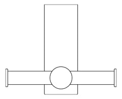 Plan Image of TowelRail Vertical FaucetStrommen PegasiNF Heated Tbar