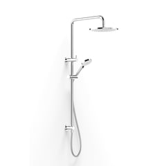 FaucetStrommen_PegasiDualShower600Sqa90Rnd250_Render.jpg Image of Shower Dual FaucetStrommen Pegasi Square 600