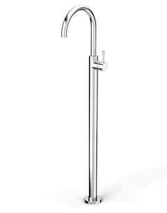 FaucetStrommen_PegasiFloorBathMixerCurve_Render.jpg Image of Mixer Floor FaucetStrommen Pegasi Bath Curve