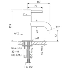 FaucetStrommen_PegasiMBasinMixer_Dimensions.jpg Image of Mixer Basin FaucetStrommen PegasiM