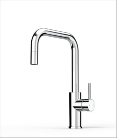 FaucetStrommen_PegasiMSinkMixerSquarePullOut_Render.jpg Image of Mixer Sink FaucetStrommen PegasiM Square