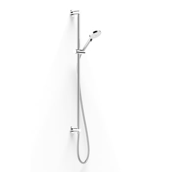 FaucetStrommen_PegasiSlideShowerInflow90090Rnd_Render.jpg Image of Shower Rail FaucetStrommen Pegasi HandHeld Round 900