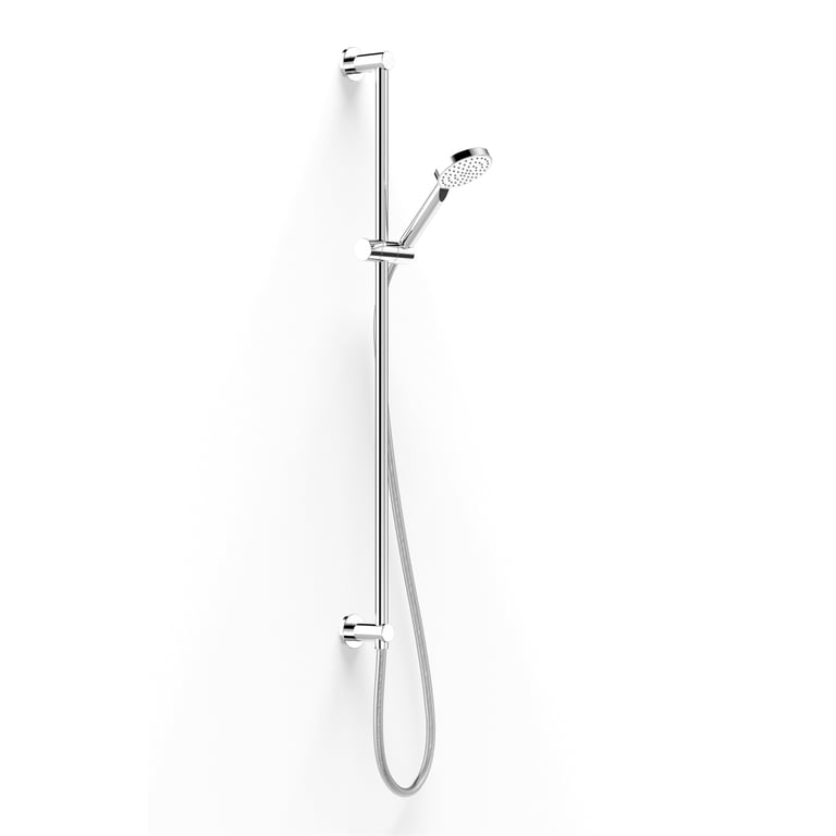 FaucetStrommen_PegasiSlideShowerInflow90090Rnd_Render.jpg Image of Shower Rail FaucetStrommen Pegasi HandHeld Round 900