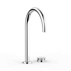 FaucetStrommen_ZeroProgresivFlutedSinkMixerCurve_Render.jpg Image of MixerSet Sink FaucetStrommen ZeroProgresiv Fluted Curve