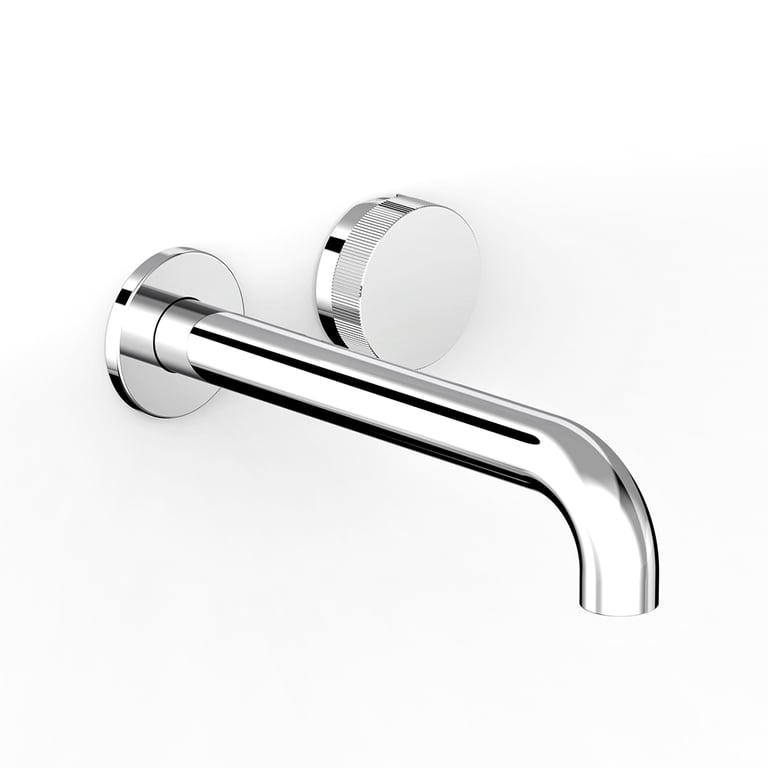 FaucetStrommen_ZeroProgresivFlutedWallBasinMixerSet200_Render.jpg Image of MixerSet Basin FaucetStrommen ZeroProgresiv Fluted 200
