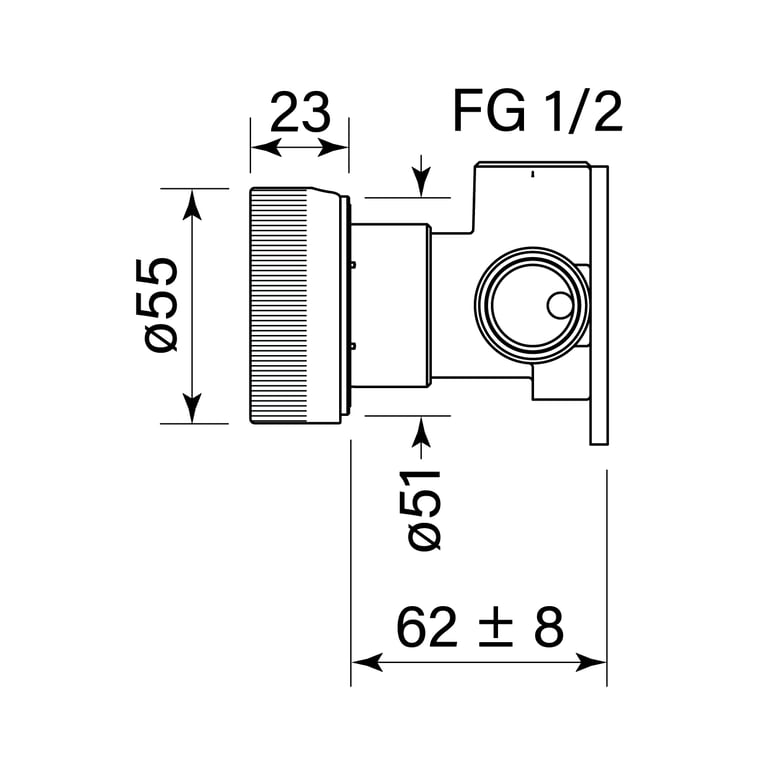 FaucetStrommen_ZeroProgresivFlutedWallMixer_Dimensions.jpg Image of MixerTap Wall FaucetStrommen ZeroProgresiv Fluted