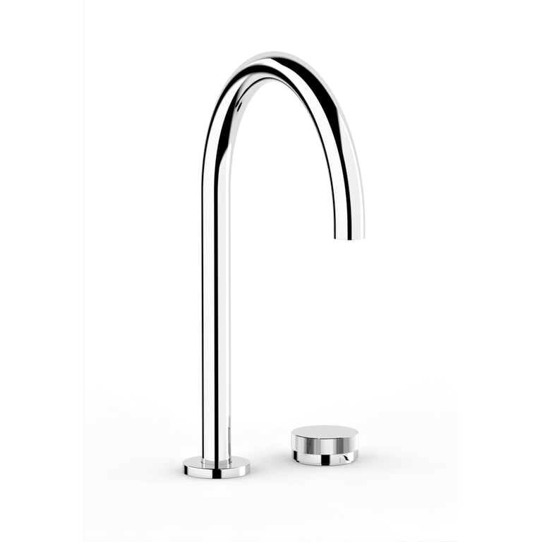 FaucetStrommen_ZeroProgresivKnurlSinkMixerCurve_Render.jpg Image of MixerSet Sink FaucetStrommen ZeroProgresiv Knurl Curve