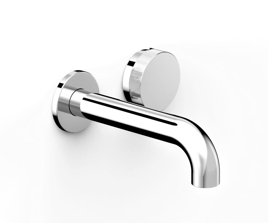 FaucetStrommen_ZeroProgresivKnurlWallBasinMixerSet150_Render.jpg Image of MixerSet Basin FaucetStrommen ZeroProgresiv Knurl Wall 150