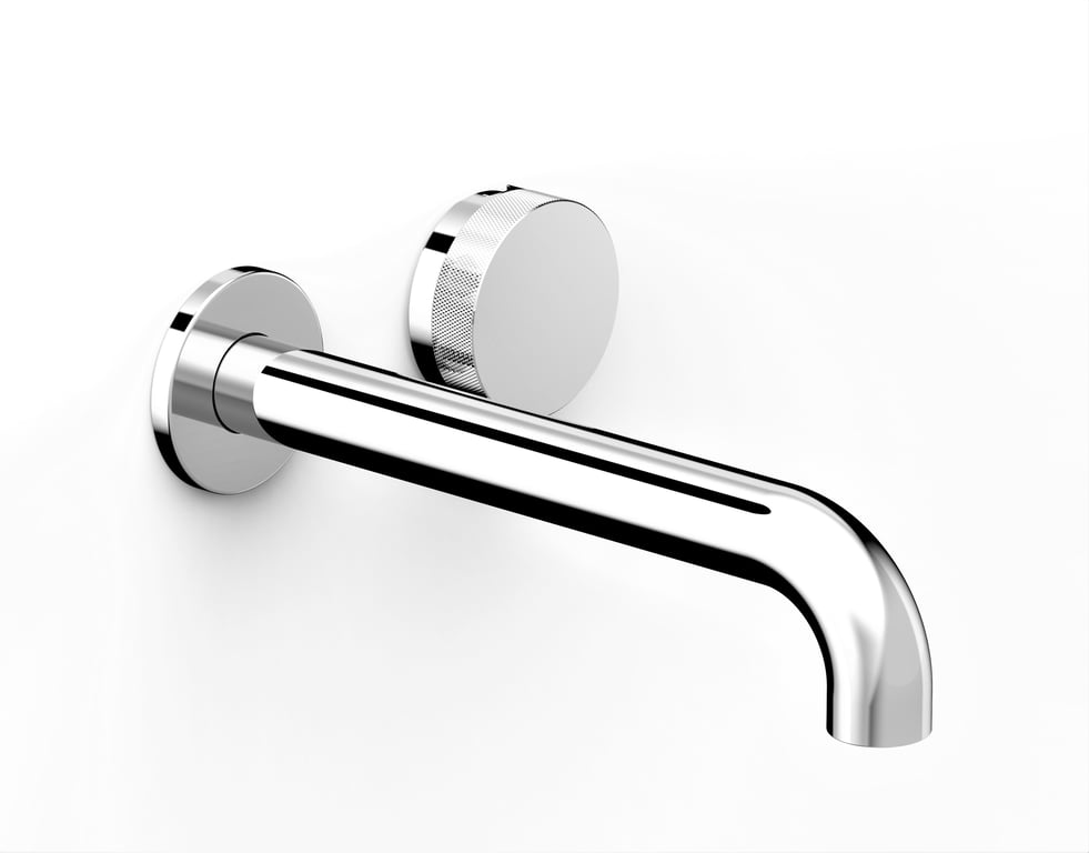 FaucetStrommen_ZeroProgresivKnurlWallBasinMixerSet200_Render.jpg Image of MixerSet Basin FaucetStrommen ZeroProgresiv Knurl Wall 200